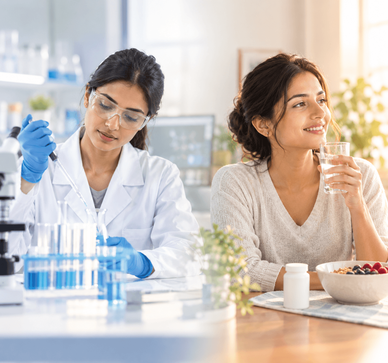 Scientist working on product innovation